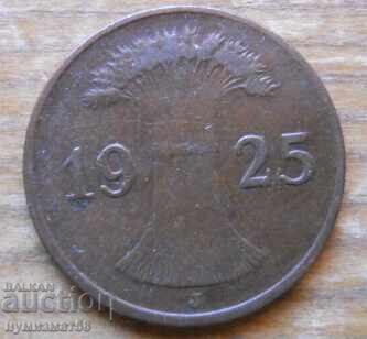 1 pfennig 1925 - Germania ( J ) reichspfennig cu preț € 0.80 | 1.56 BGN