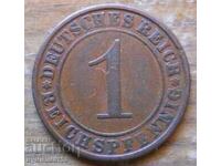 1 pfennig 1931 - Germania ( A ) reichspfennig