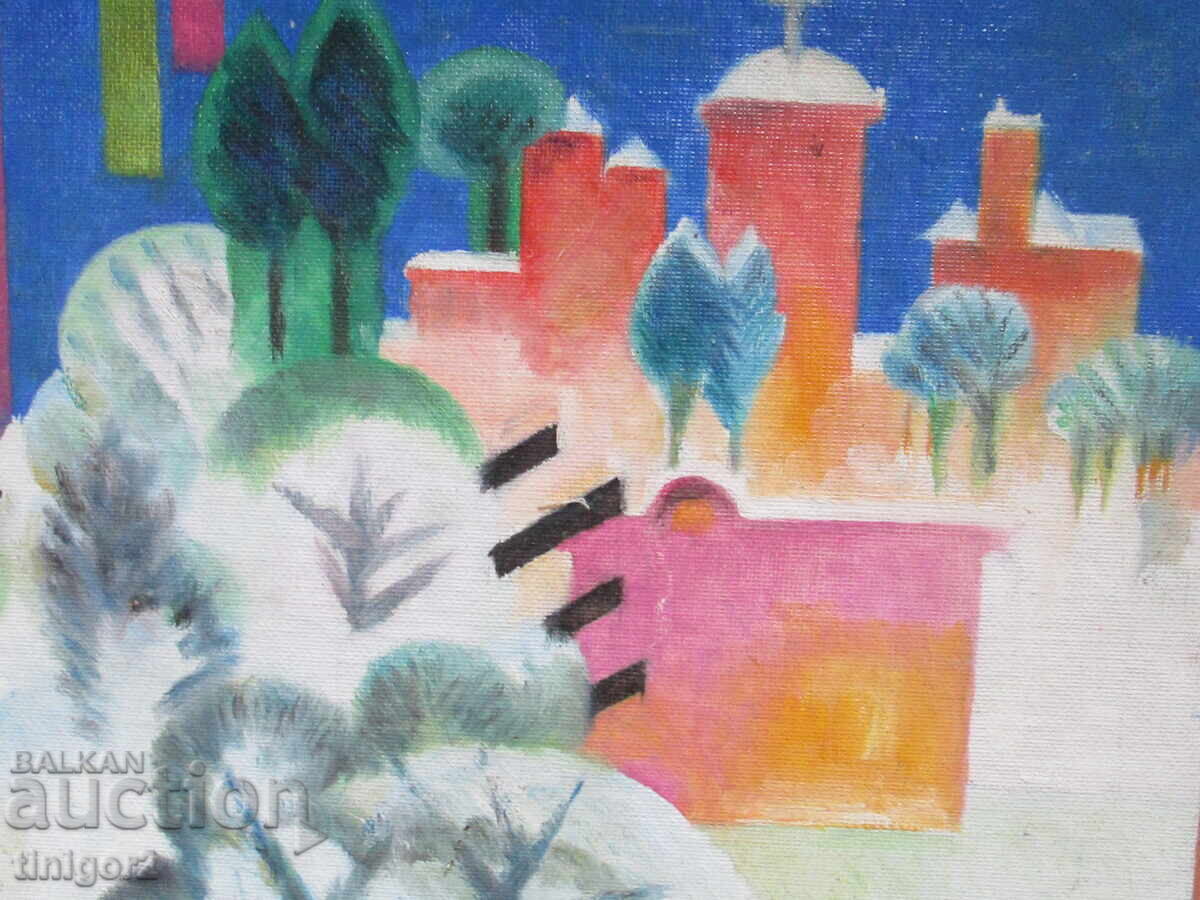 Tablou - ulei, pânză cașerată, Dryankov, semnătură, 36x26 cm cu preț € 49.00 | 95.84 BGN