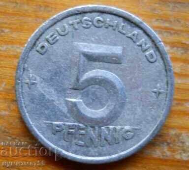 5 пфенига 1948 г. - ГДР