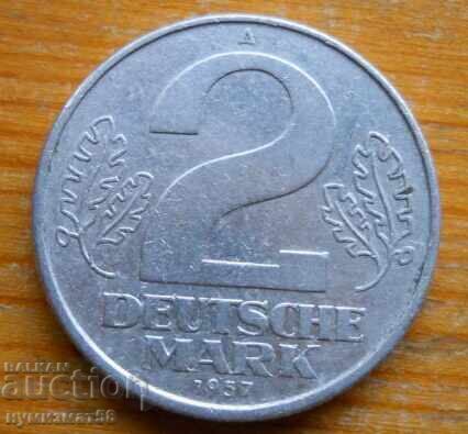2 марки 1957 г. - ГДР