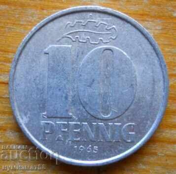10 pfennig 1965 - RDG 10 pfennig 1965 - RDG