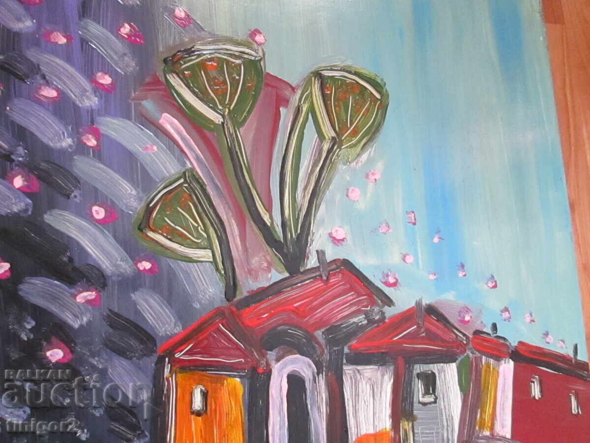 Livrarea Tablou în ulei, pe placaj 47x40cm