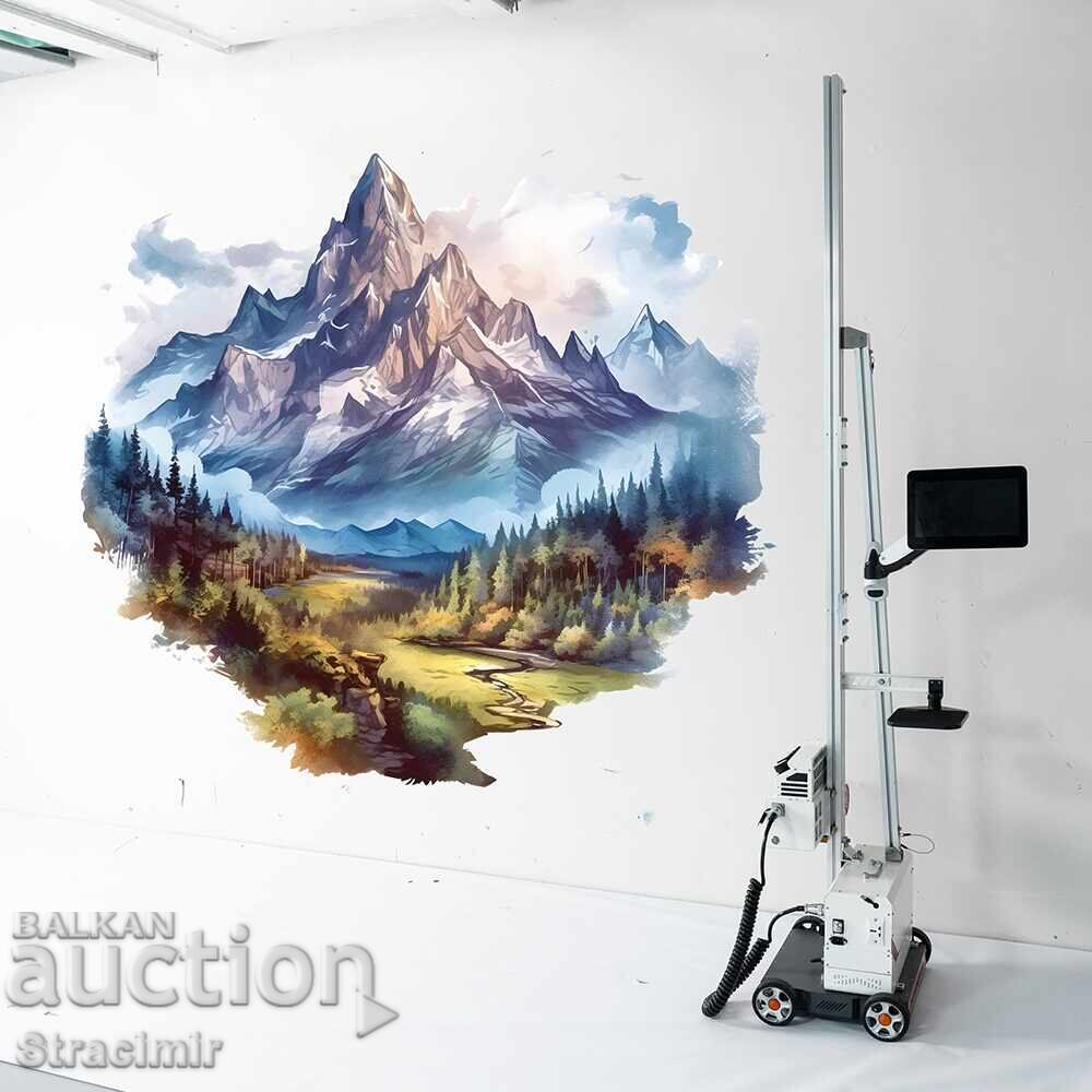 UV Wall Printer TMP1000 | Two Epson i1600 printheads | + Kit with price € 8100.00 | 15842.28 BGN