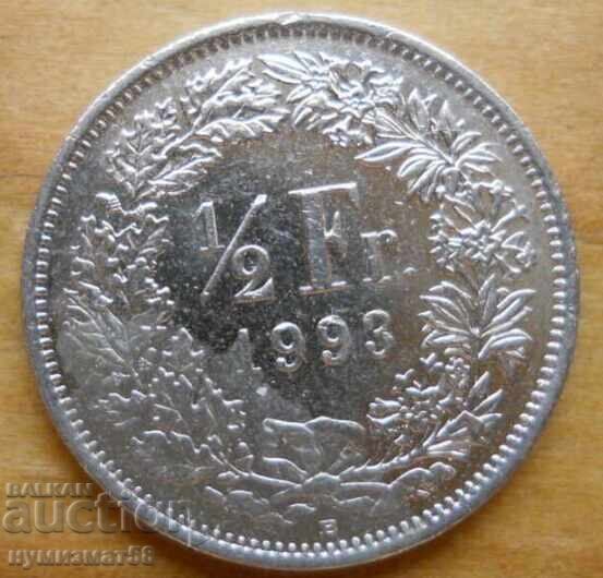 1/2 franc 1993 - Elveția