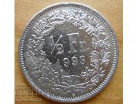 1/2 franc 1993 - Elveția