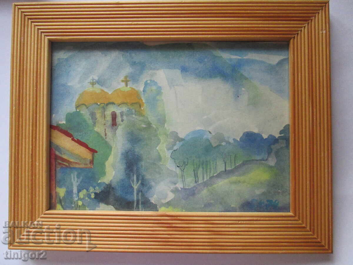 Watercolor painting, N. Dryankov, signed, 23x18cm - 5