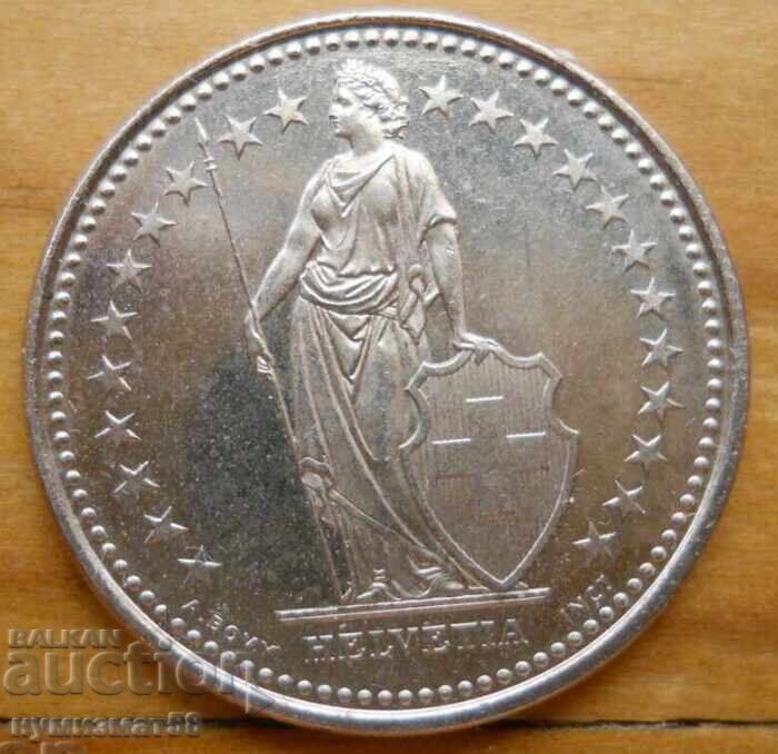 1 franc 2020 - Elveția cu preț € 1.20 | 2.35 BGN