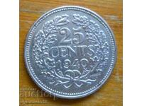25 cents 1940 - Netherlands (silver)