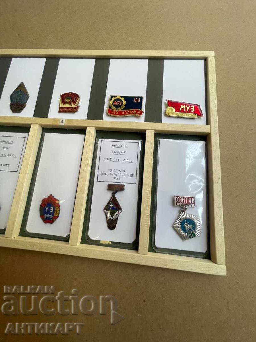 Mongolia comunism 10 bucăți semne insigne medalii - 5