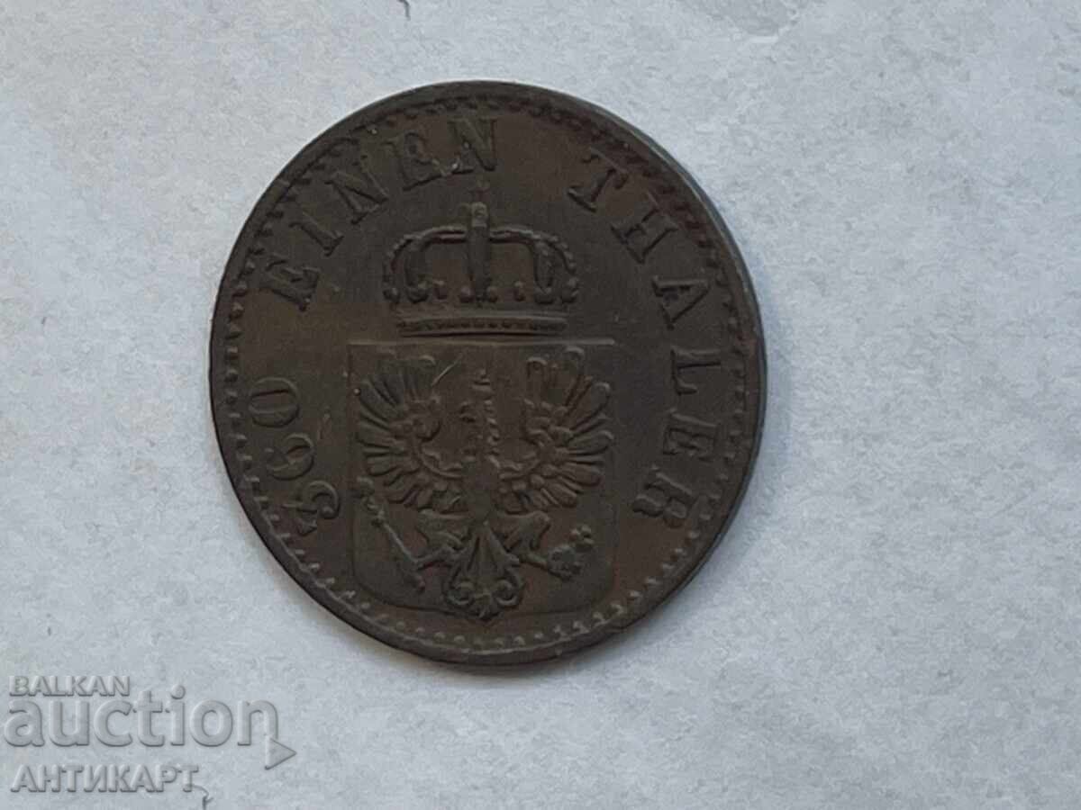 Auction  Germany coin 1 pfennig 1868