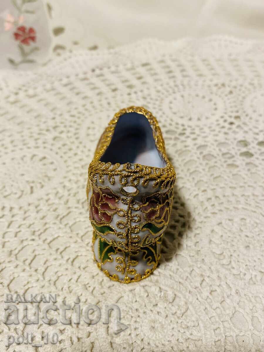 Cloisonné, pantof decorativ - 6