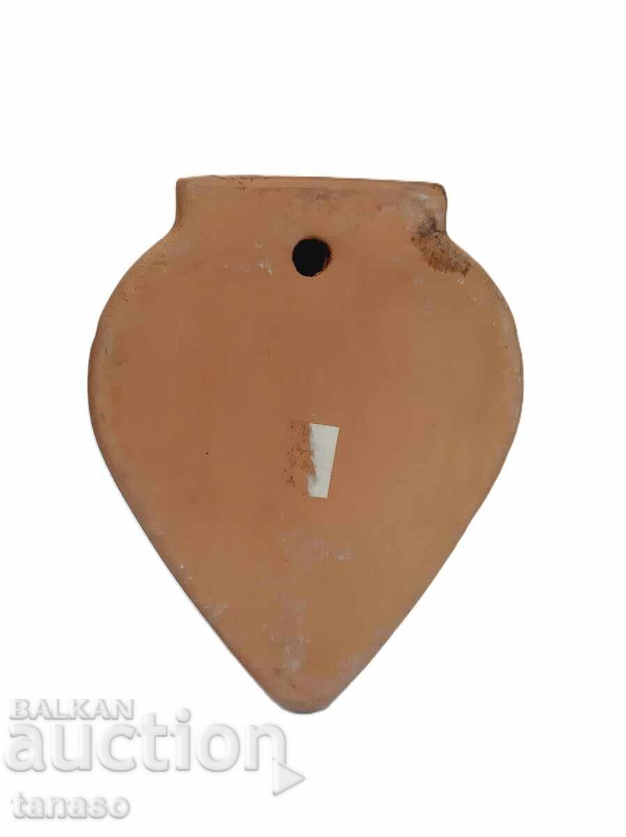 Vază ceramică de perete, suspendată, ca nouă, în formă de picătură - 5