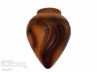 Vază ceramică de perete, suspendată, ca nouă, în formă de picătură