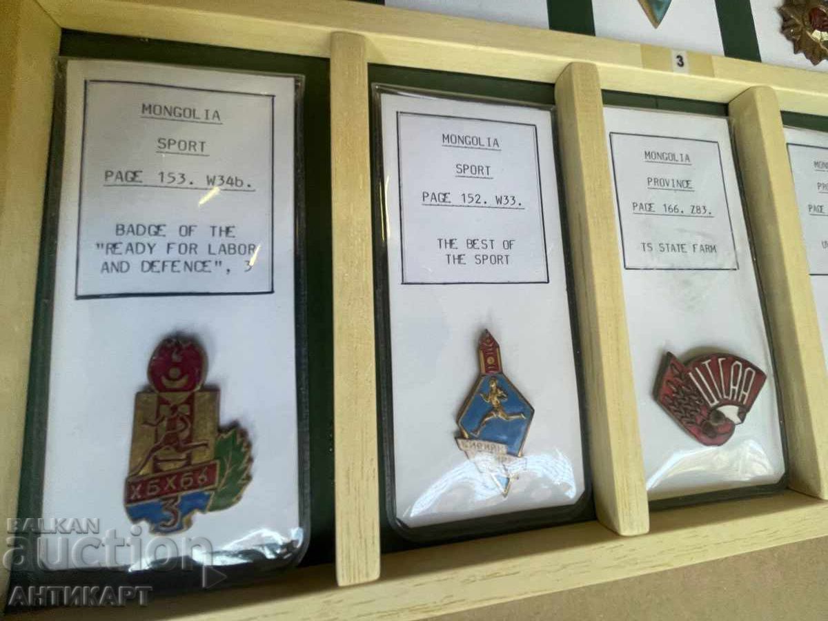 Delivery of #2 Mongolia communism 10 pieces badges pins medals