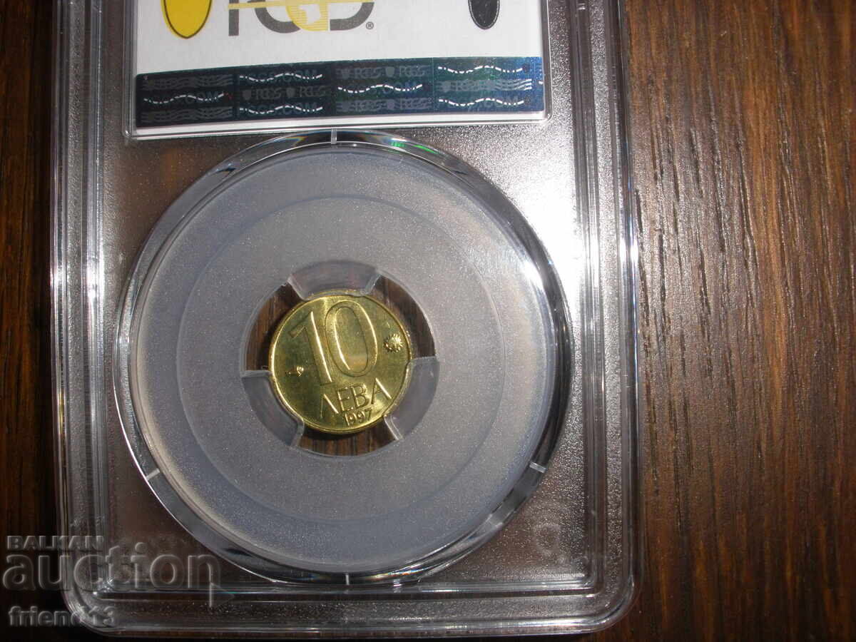 10 λέβα - 1997 - MS66 - PCGS - Πιστοποιημένο με τιμή € 3.83 | 7.49 BGN
