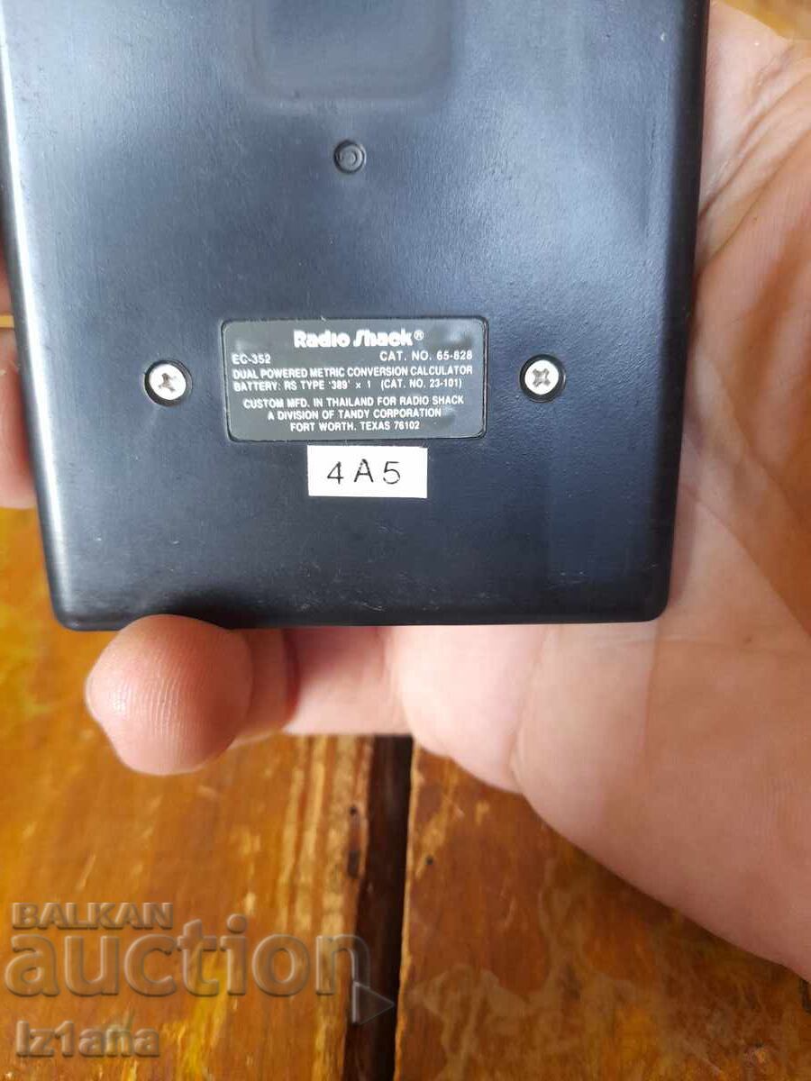 Delivery of Vintage Radio Shack calculator