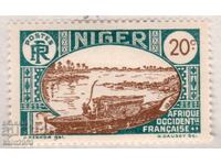 French Niger-1926-Regular-Boat on the Niger River, MLH