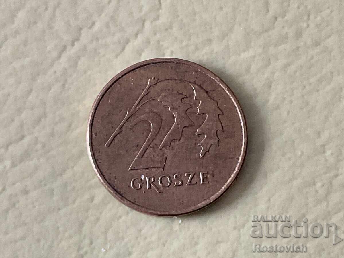 Πολωνία 2 groszy 2008