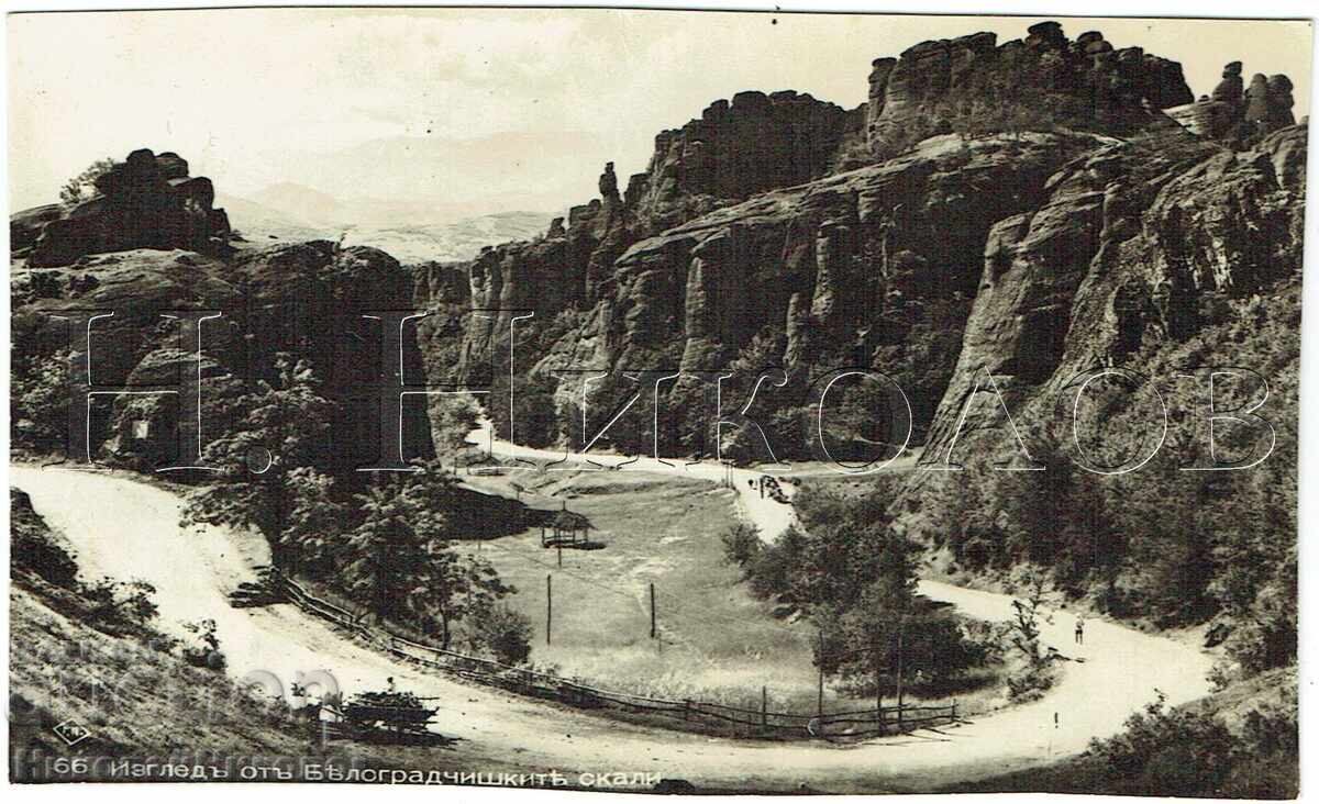 CARTE POȘTALĂ VECHE 1940 BELOGRADCHIK VEDERE DE PE STÂNCI J822