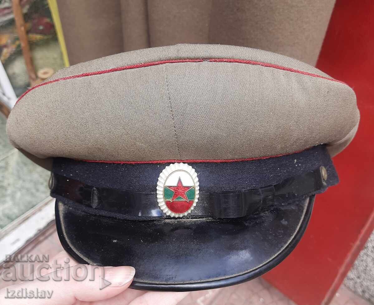 Delivery of Socialist-era officer's greatcoat and signal corps peaked cap
