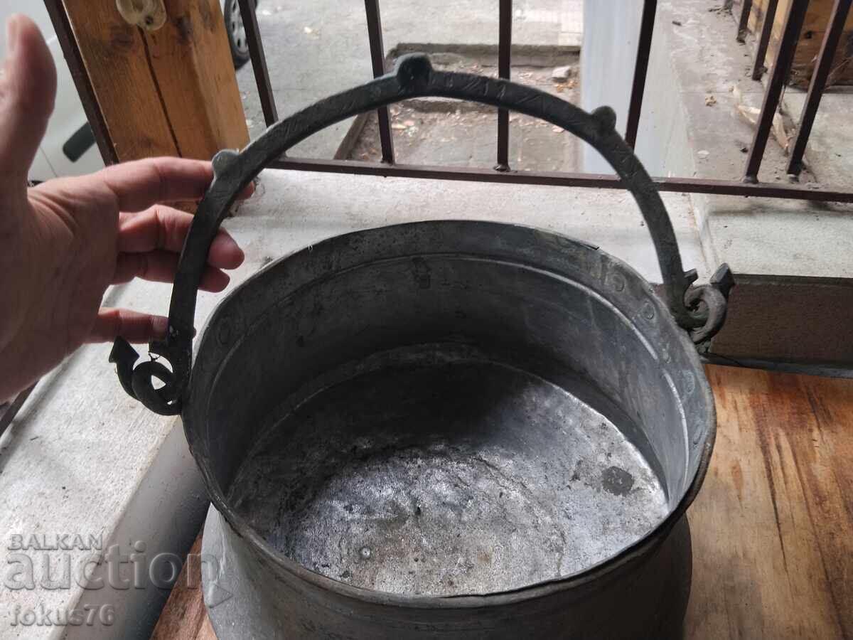 Δημοπρασία Παλιό μεγάλο χάλκινο καζάνι καρδάρι μπακίρι
