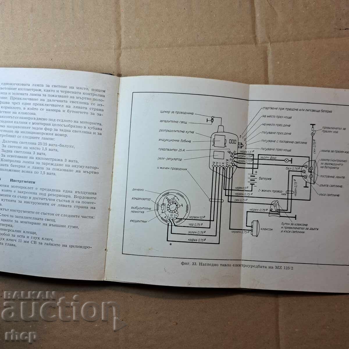 Motocicletă MZ 125 din 1958 Manual de service - 6