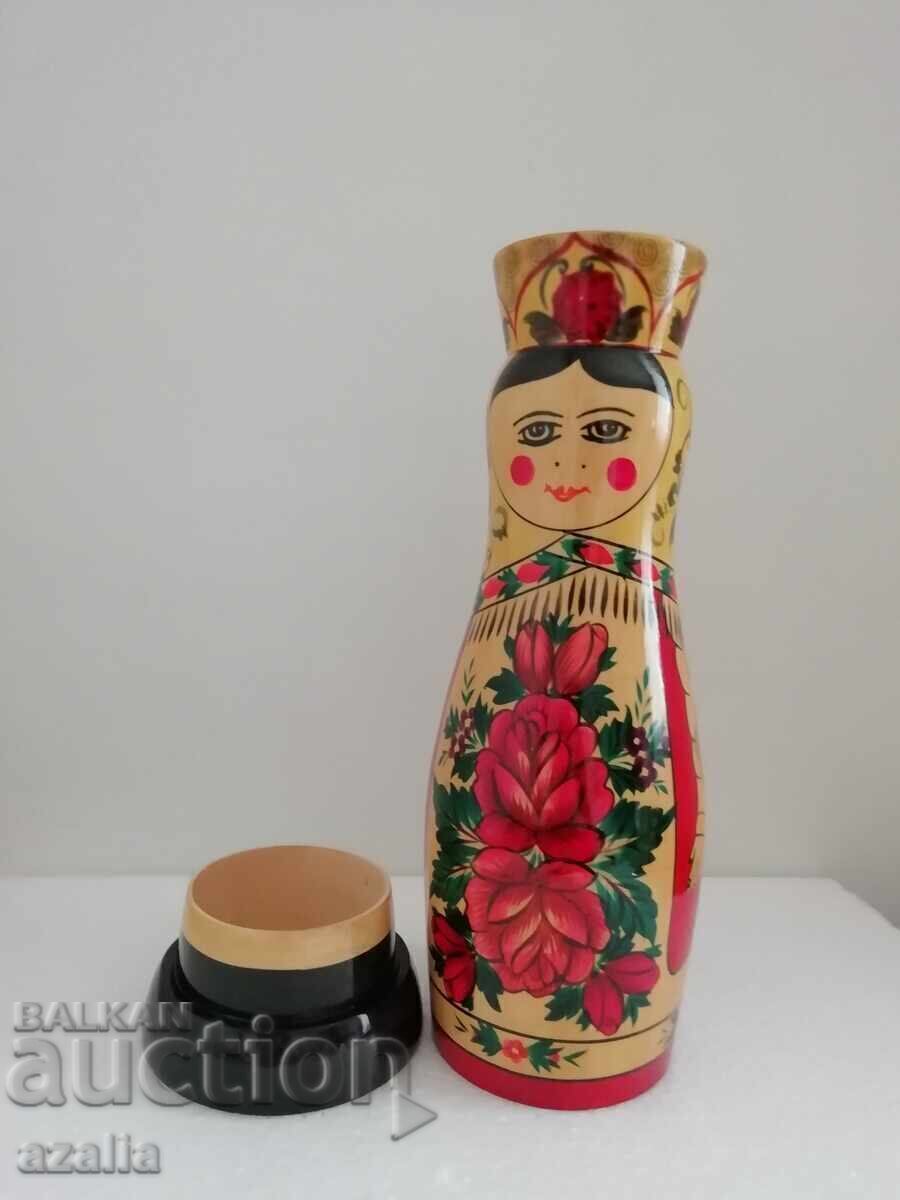 Auction  Russian original matryoshka for a bottle