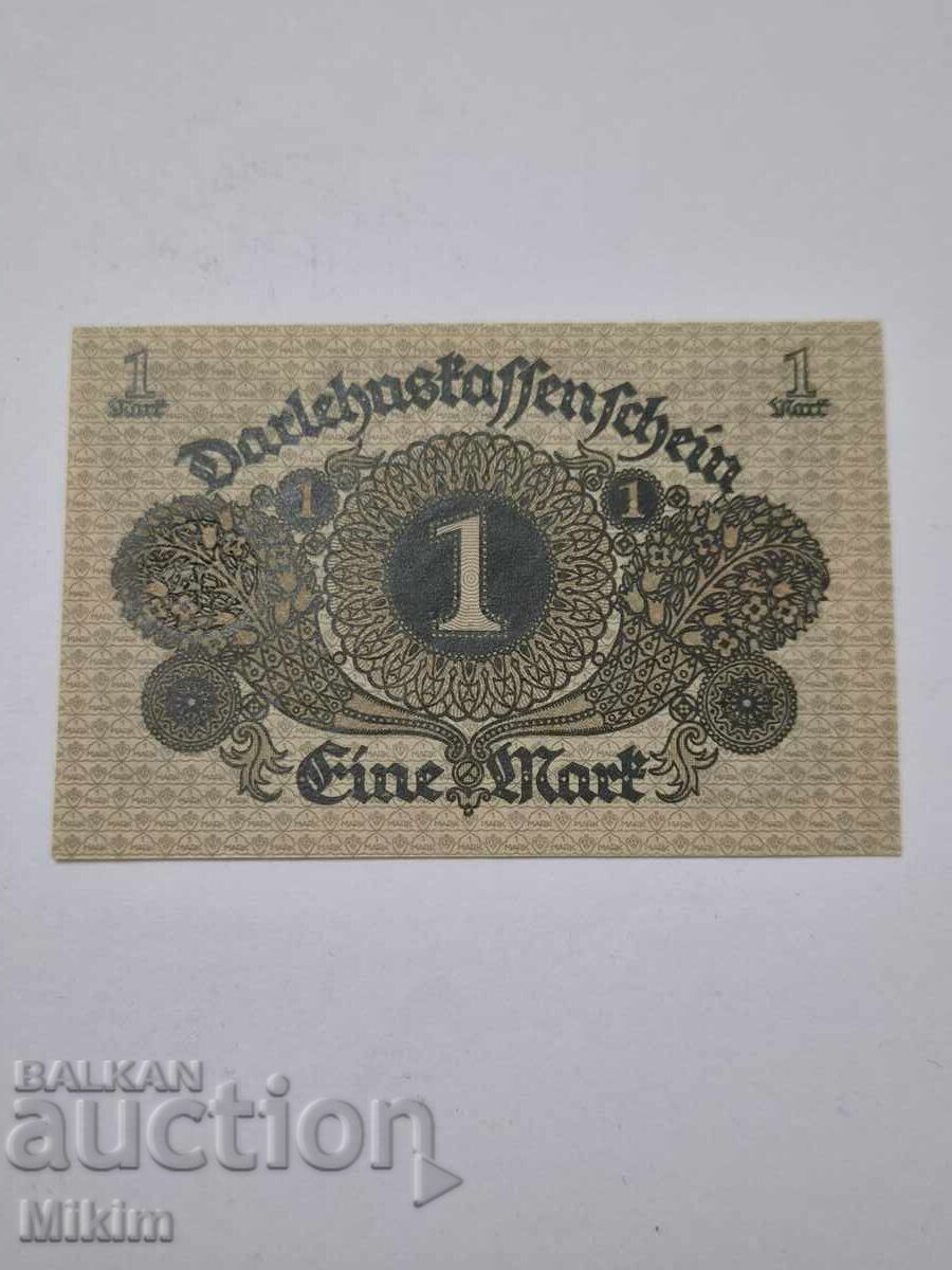 Банкнота 1 марка 1920г. Германия непрегъвана с цена € 0.01 | 0.02 лв.