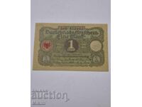 Банкнота 1 марка 1920г. Германия непрегъвана