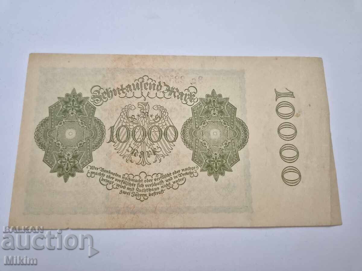 Банкнота 10000 марки 1922г. Германия с цена € 0.66 | 1.29 лв.