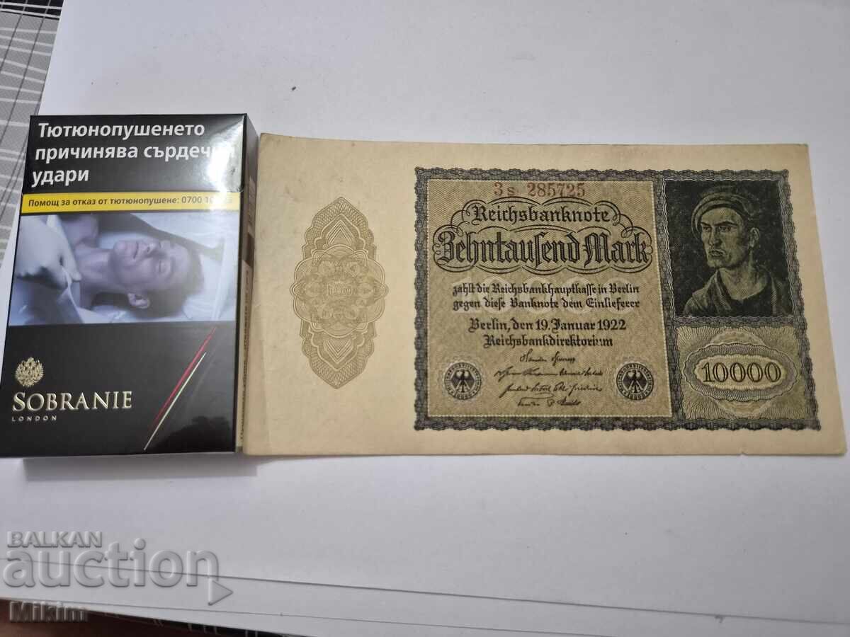 Аукцион Банкнота 10000 марки 1922г. Германия