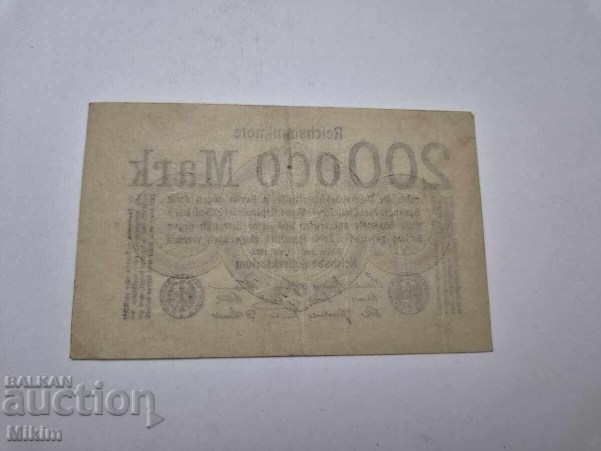Bancnotă 200000 mărci 1923 Germania cu preț € 0.01 | 0.02 BGN