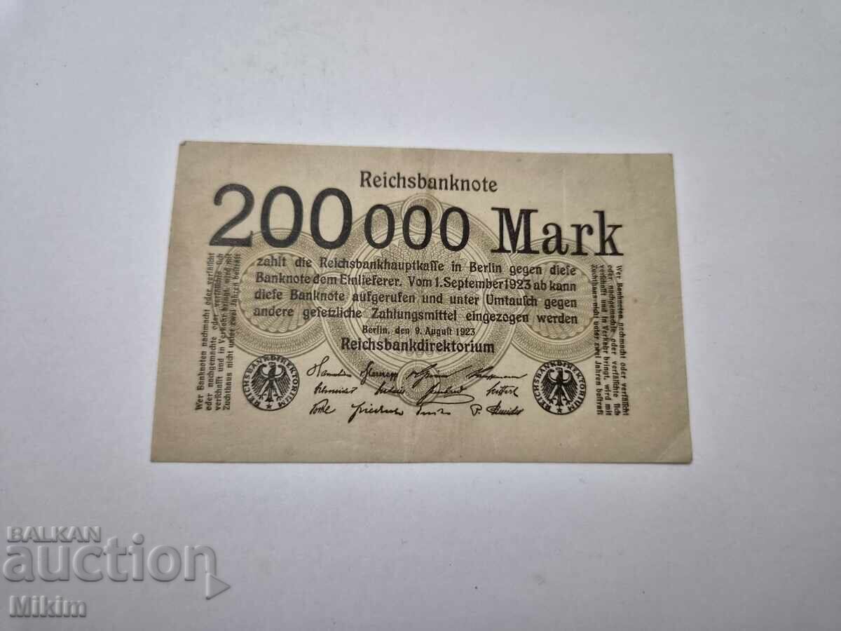 Bancnotă 200000 mărci 1923 Germania