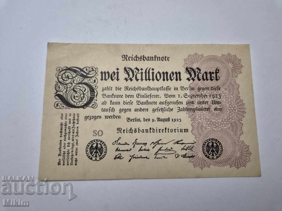Bancnotă 2 milioane mărci 1923 Germania
