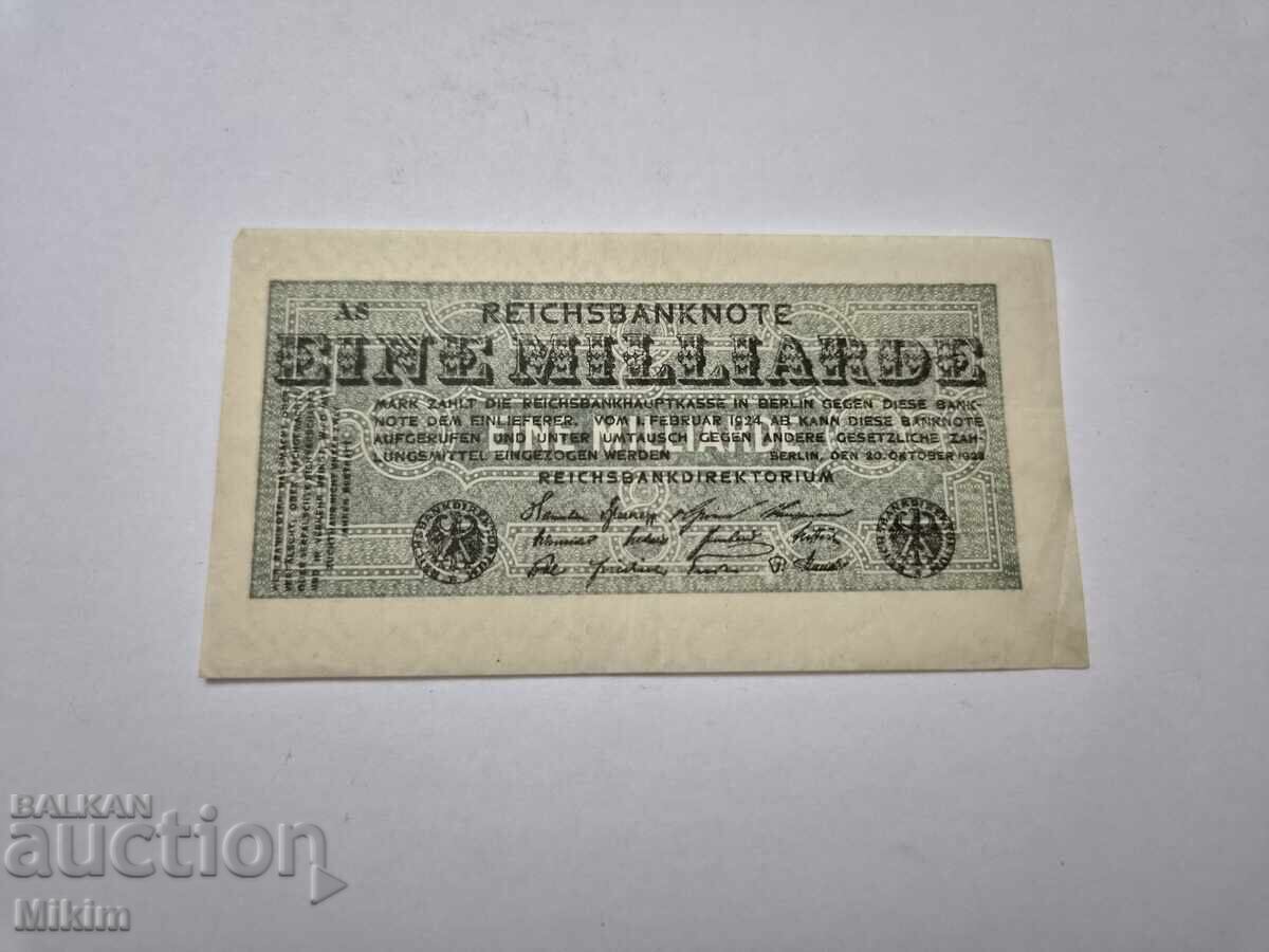 Bancnotă 1 miliard mărci 1923 Germania