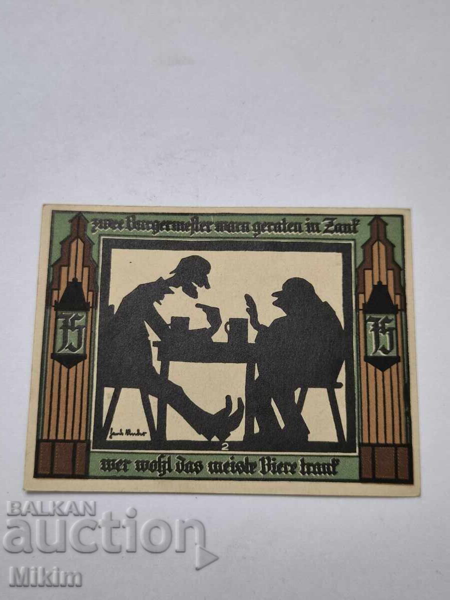 Банкнота 75 пфенинга 1921г. Германия2 непрегъвана с цена € 0.55 | 1.08 лв.