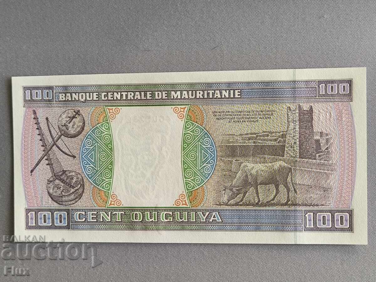 Bancnotă - Mauritania - 100 ouguiya UNC | 2002 cu preț € 2.35 | 4.60 BGN