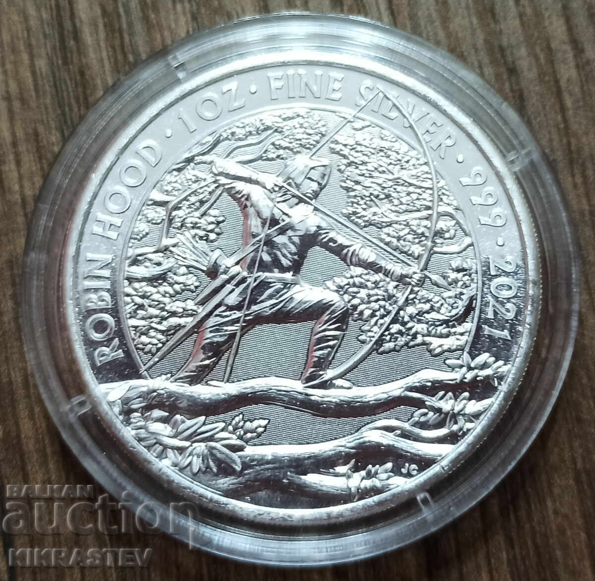 Monede: Robin Hood+Maid Marian+Little John-Marea Britanie-1oz argint cu preț € 190.00 | 371.61 BGN