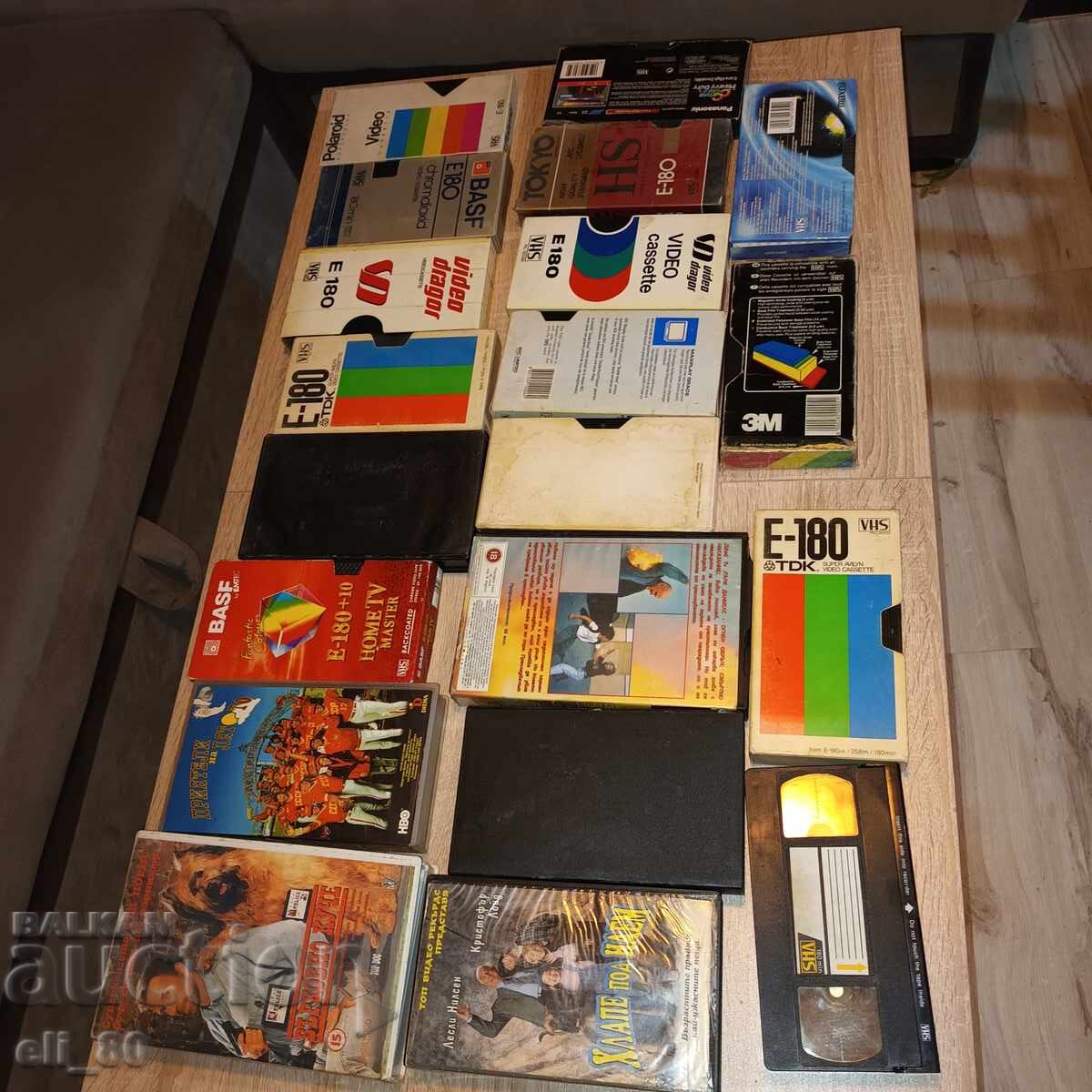 casete video cu înregistrări 20 bucăți cu preț € 20.00 | 39.12 BGN