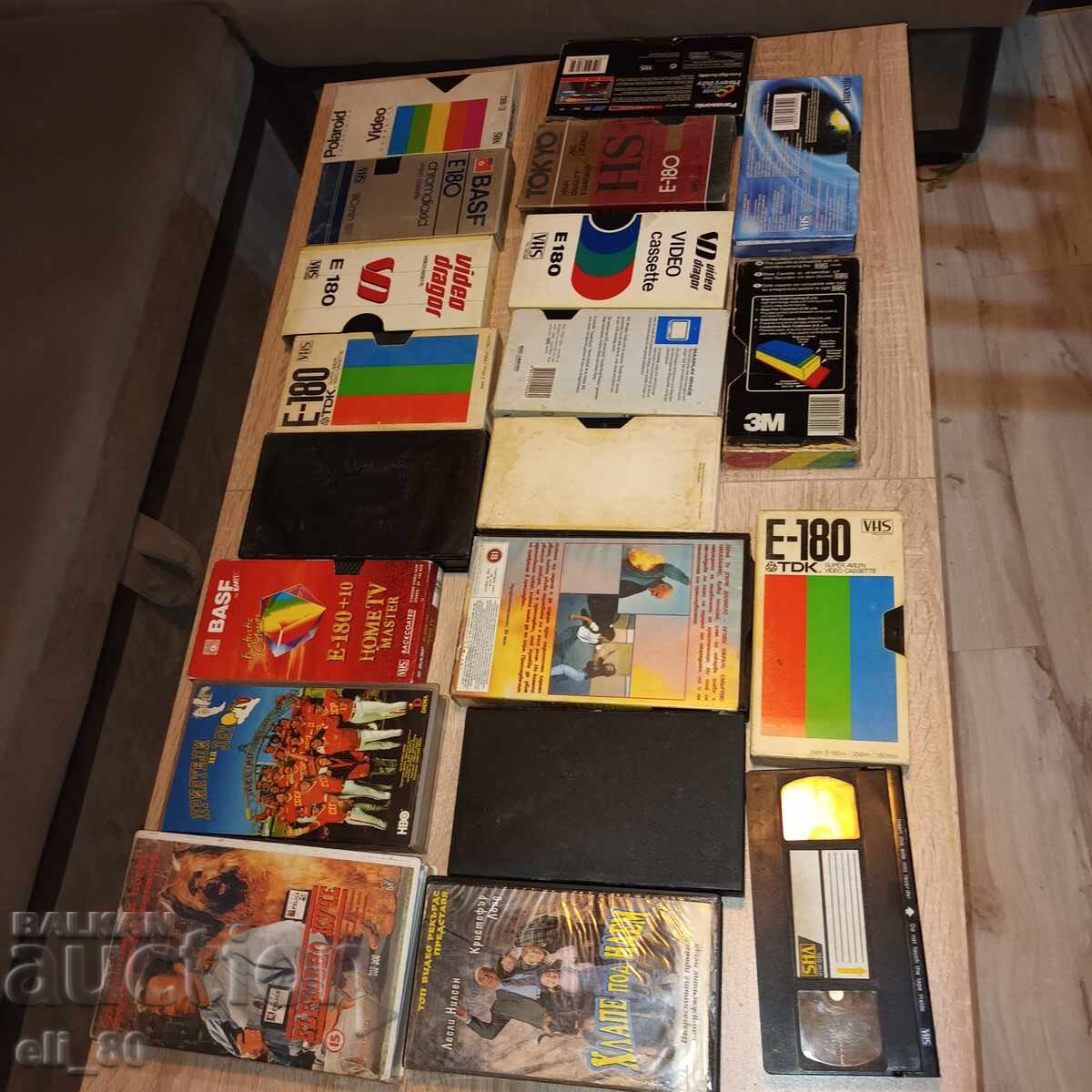 casete video cu înregistrări 20 bucăți
