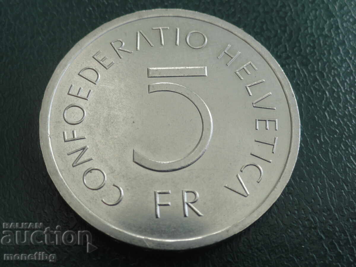 Elveția 1976 - 5 franci „Bătălia de la Murten” (m) cu preț € 12.00 | 23.47 BGN Elveția 1976 - 5 franci „Bătălia de la Murten” (m) cu preț € 12.00 | 23.47 BGN