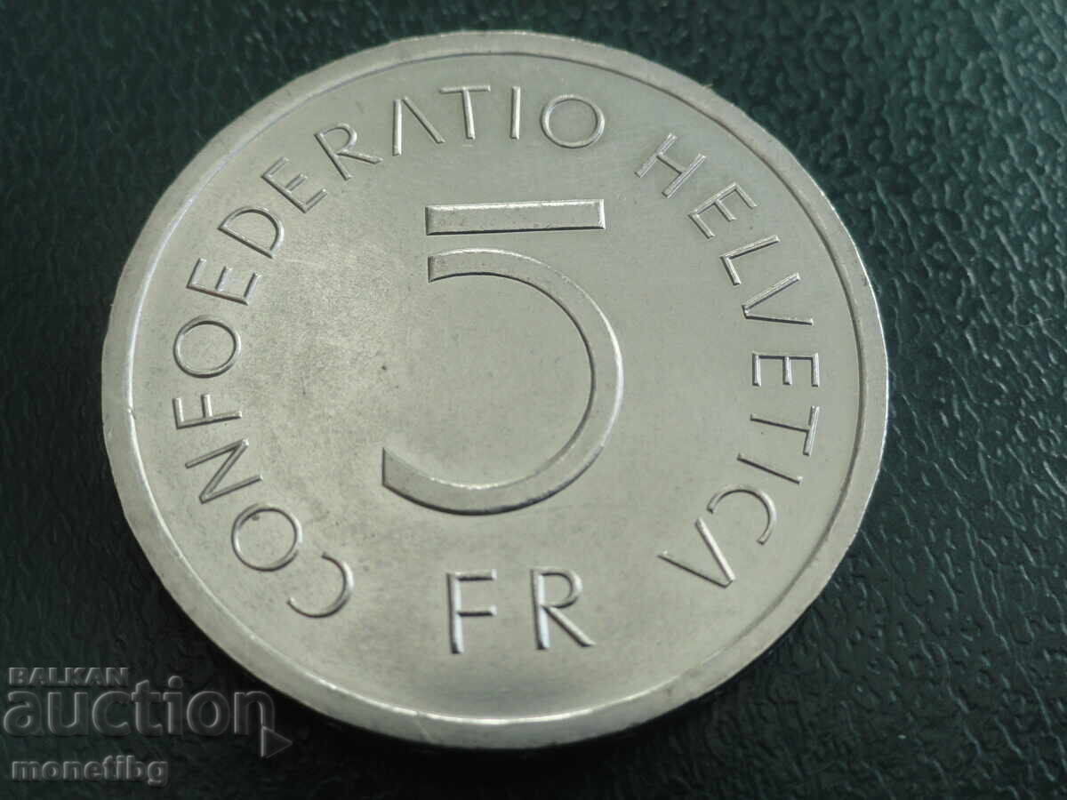 Elveția 1976 - 5 franci „Bătălia de la Murten” (m) - 6 Elveția 1976 - 5 franci „Bătălia de la Murten” (m) - 6