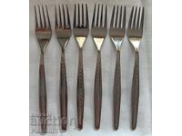 Set of 6 "Hammer and Sickle" forks Veliko Tarnovo