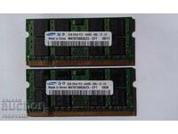 Μνήμες RAM SAMSUNG για laptop DDR-2