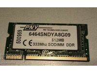 Μνήμη RAM 512 MB για laptop DDR-1