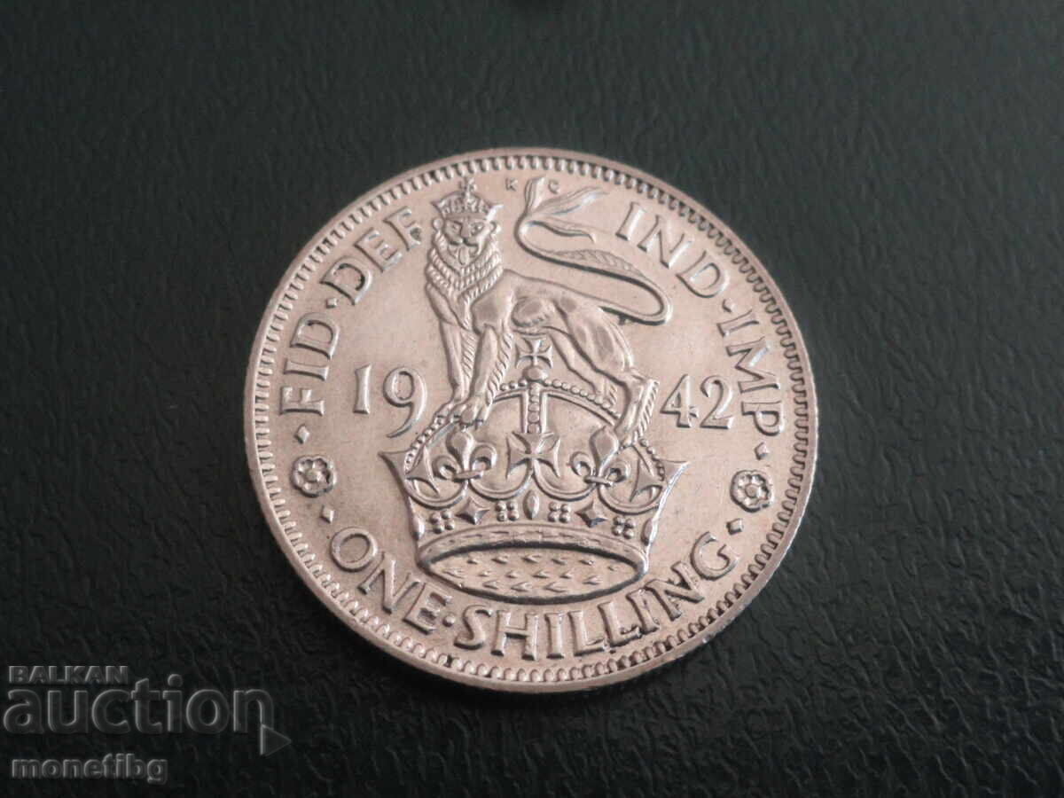 Marea Britanie 1942 - 1 șiling Ag (m) - 5