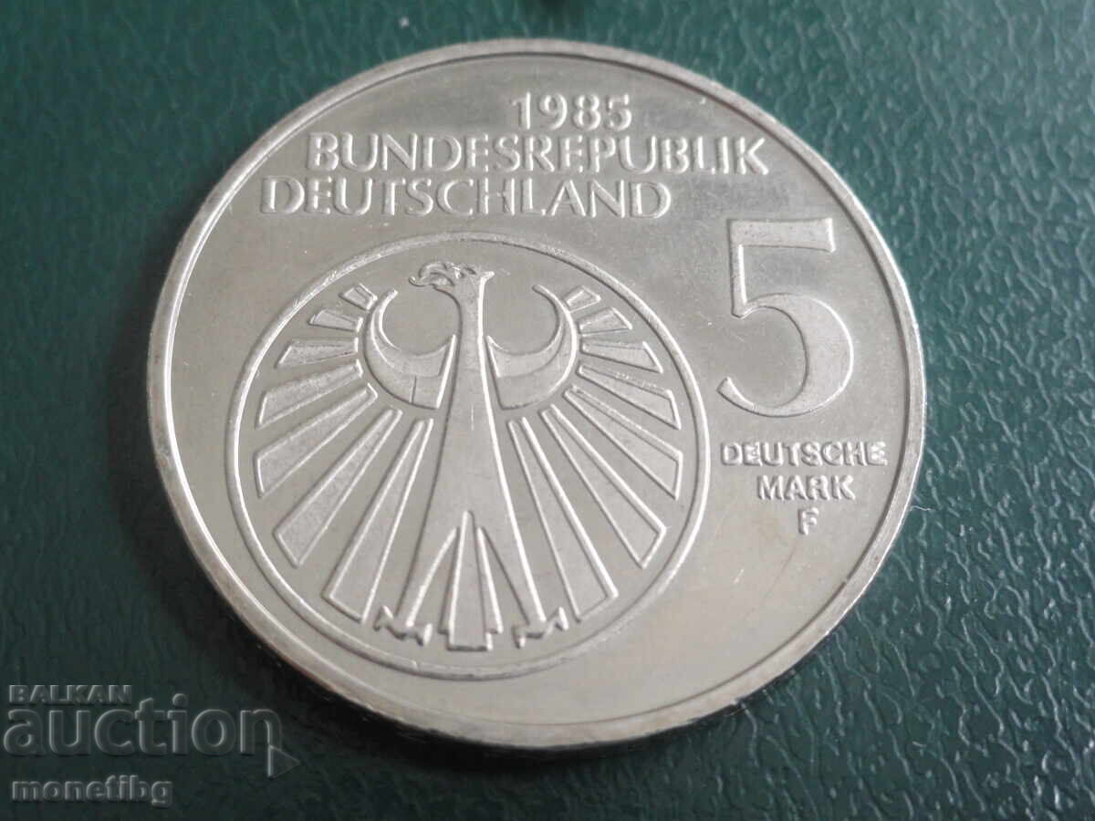 Germania 1985 - 5 mărci F (M) cu preț € 5.30 | 10.37 BGN