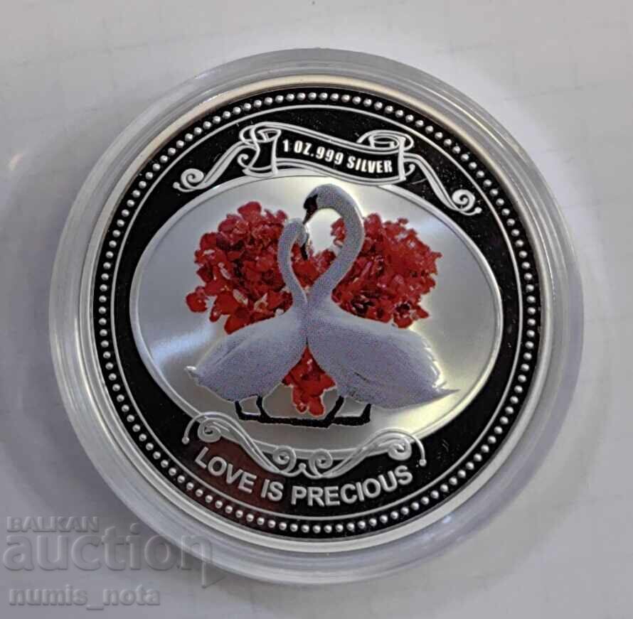 2 dolari 2010 Niue - 1 oz . Monedă de argint