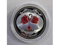 2 dolari 2010 Niue - 1 oz . Monedă de argint